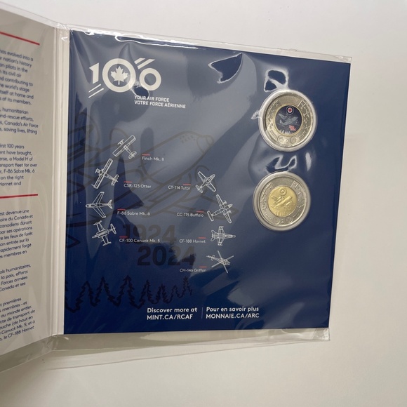 SIGNED 2024 Canada 100th Anniversary of the Royal Canadian Air Force keepsake - Picture 3 of 4